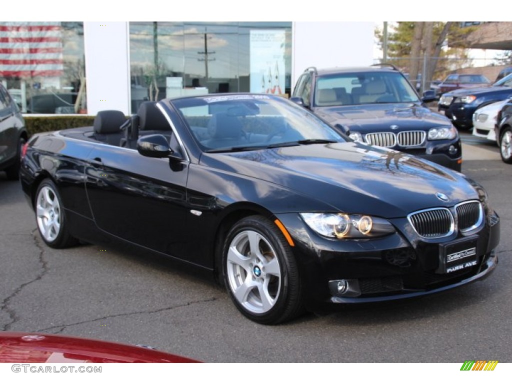 2010 3 Series 328i Convertible - Black Sapphire Metallic / Black photo #3