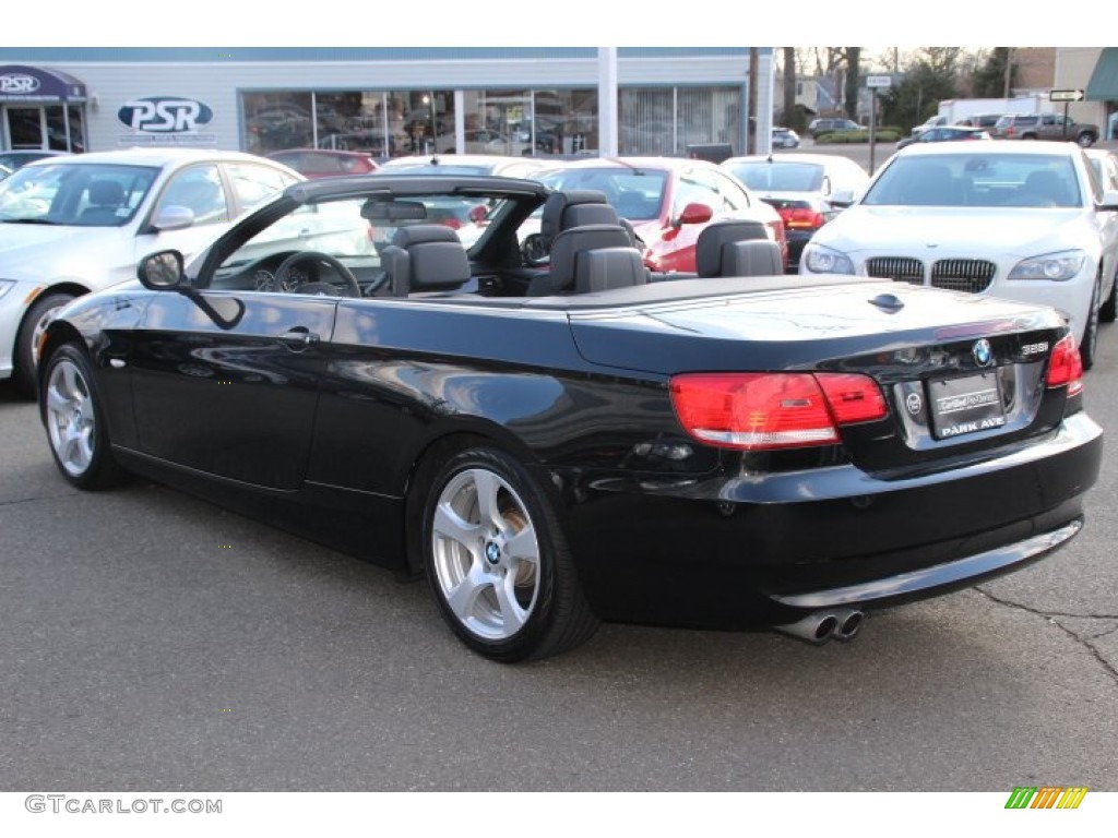 2010 3 Series 328i Convertible - Black Sapphire Metallic / Black photo #7