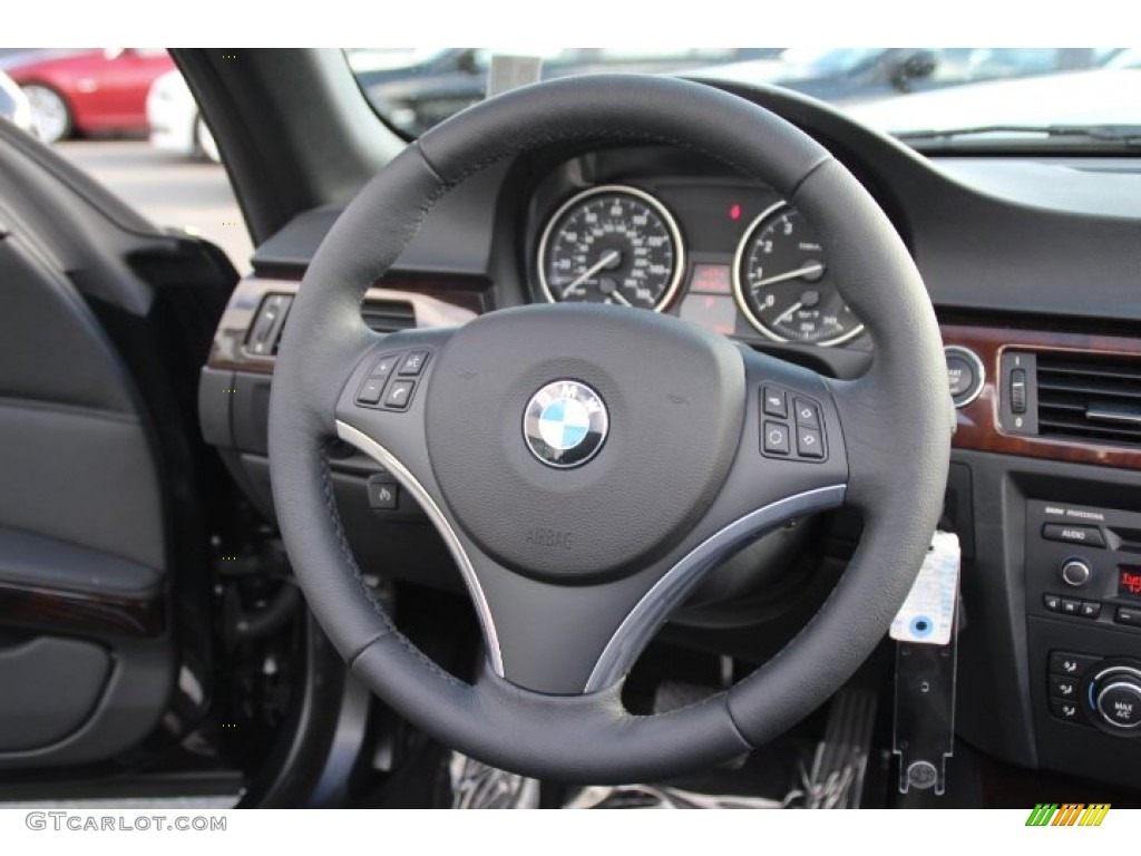 2010 3 Series 328i Convertible - Black Sapphire Metallic / Black photo #16