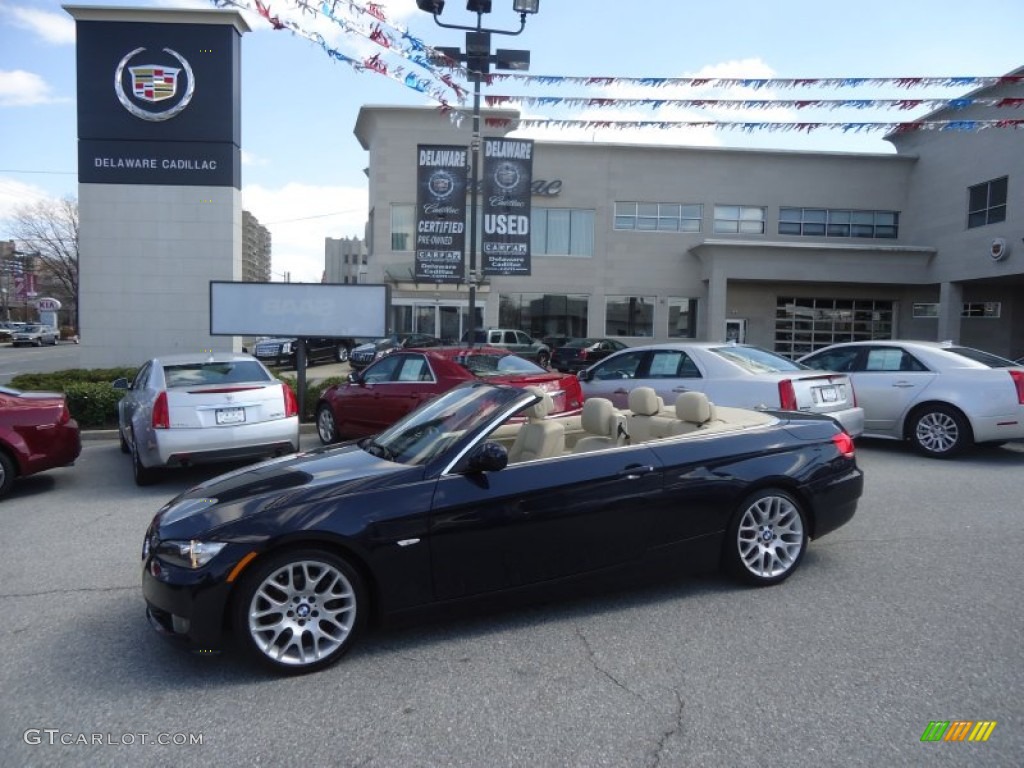 2010 3 Series 328i Convertible - Monaco Blue Metallic / Cream Beige photo #35