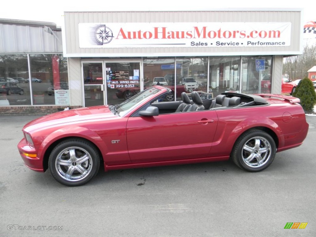 2006 Mustang GT Premium Convertible - Redfire Metallic / Dark Charcoal photo #11
