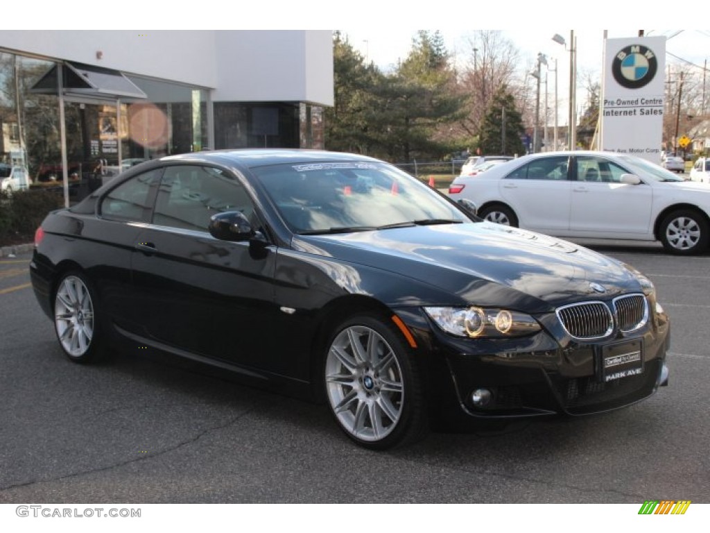 2010 3 Series 335i Coupe - Black Sapphire Metallic / Black photo #3