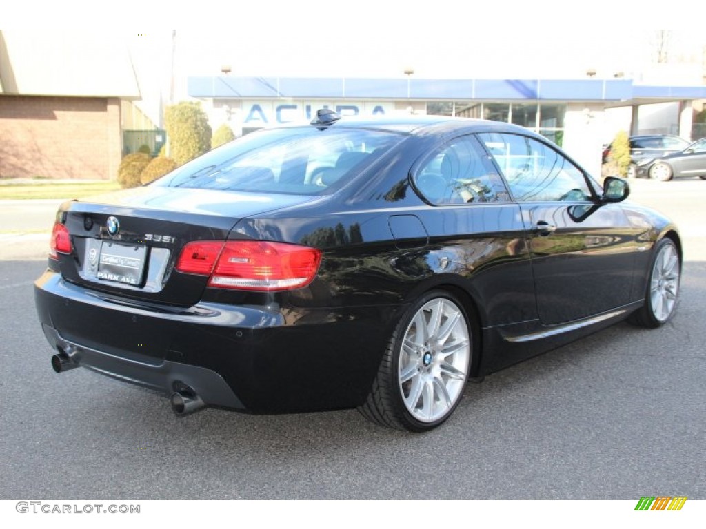 2010 3 Series 335i Coupe - Black Sapphire Metallic / Black photo #5
