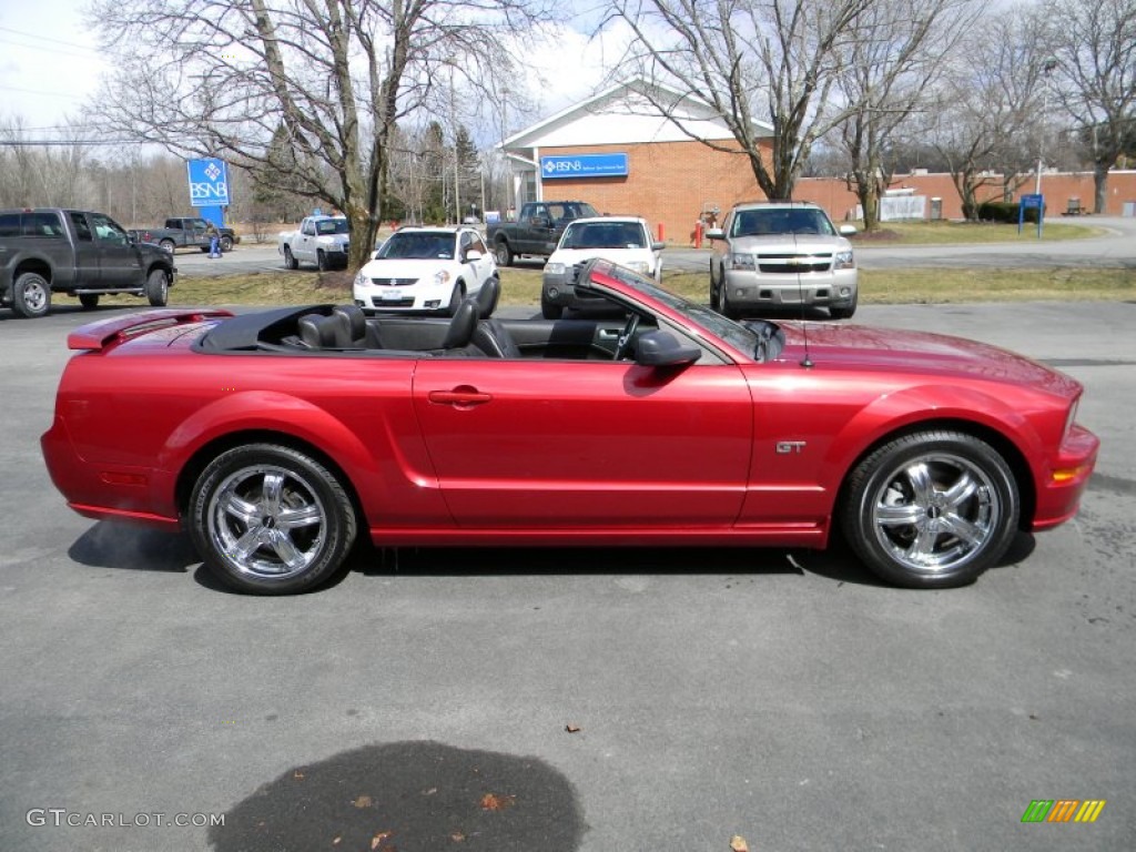2006 Mustang GT Premium Convertible - Redfire Metallic / Dark Charcoal photo #16