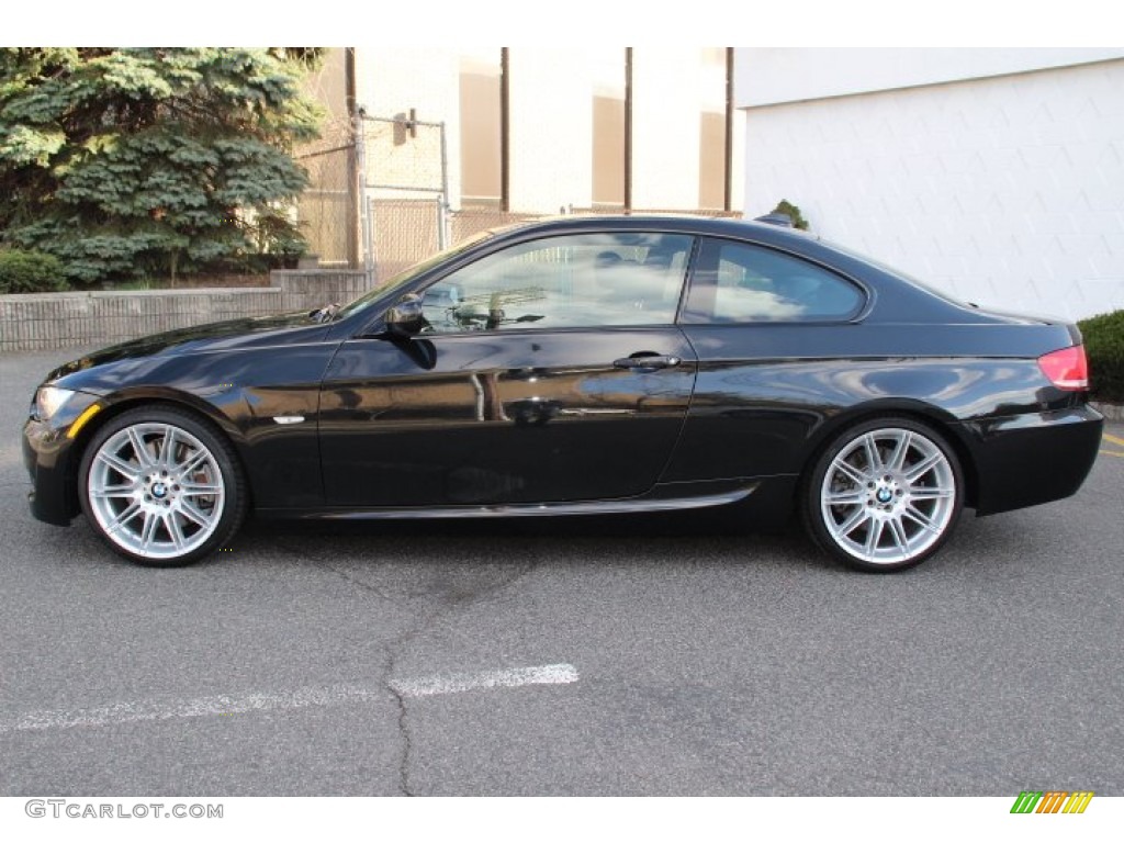 2010 3 Series 335i Coupe - Black Sapphire Metallic / Black photo #8