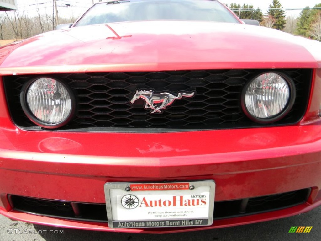 2006 Mustang GT Premium Convertible - Redfire Metallic / Dark Charcoal photo #31