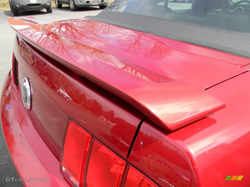 2006 Mustang GT Premium Convertible - Redfire Metallic / Dark Charcoal photo #34