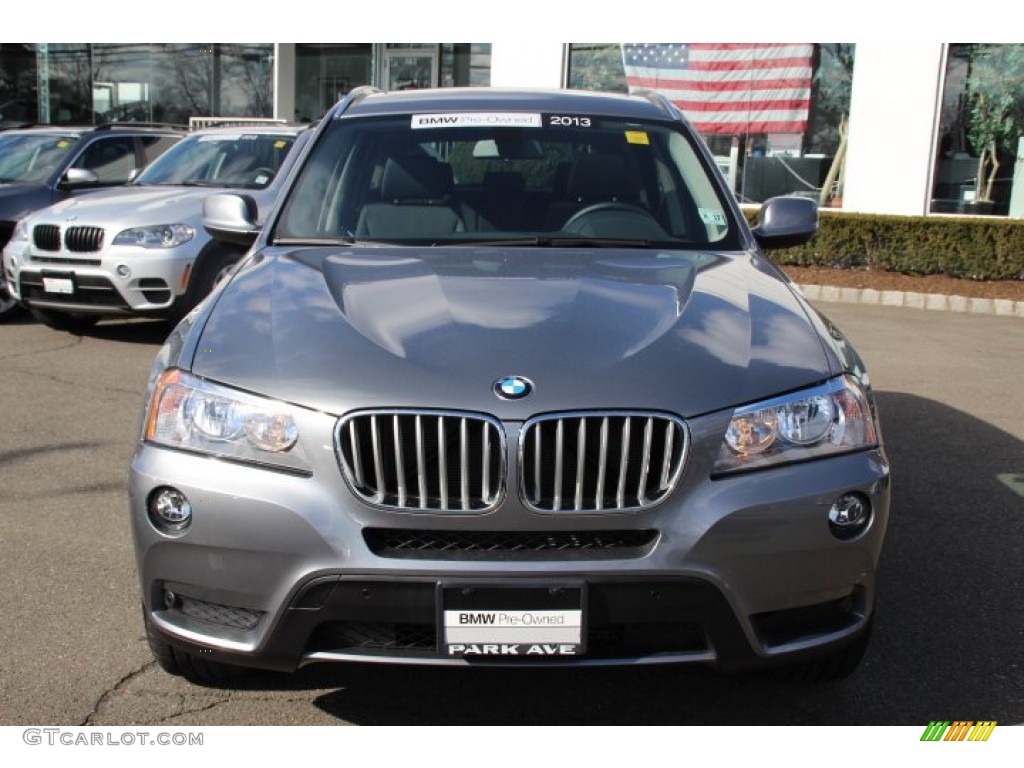 2013 X3 xDrive 28i - Space Gray Metallic / Black photo #2