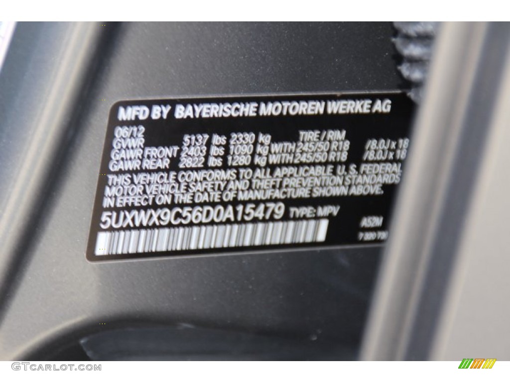 2013 X3 xDrive 28i - Space Gray Metallic / Black photo #33