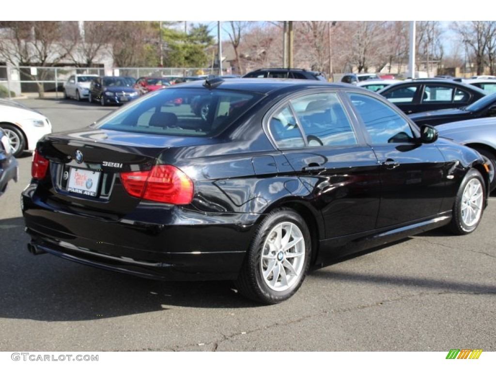 2010 3 Series 328i Sedan - Jet Black / Black photo #5