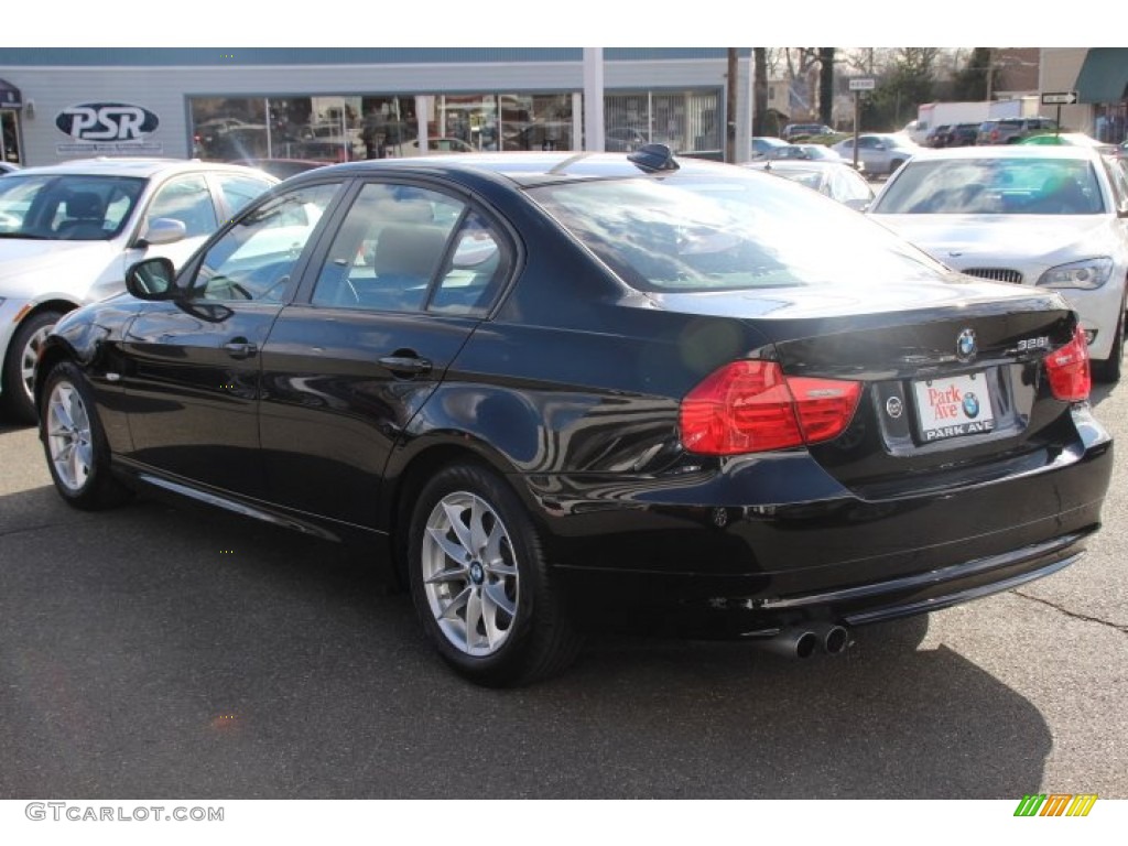 2010 3 Series 328i Sedan - Jet Black / Black photo #7