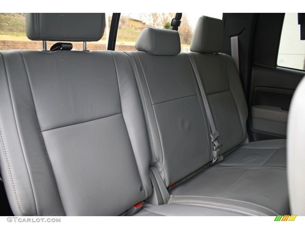 2010 Tundra Limited Double Cab 4x4 - Slate Gray Metallic / Graphite Gray photo #18