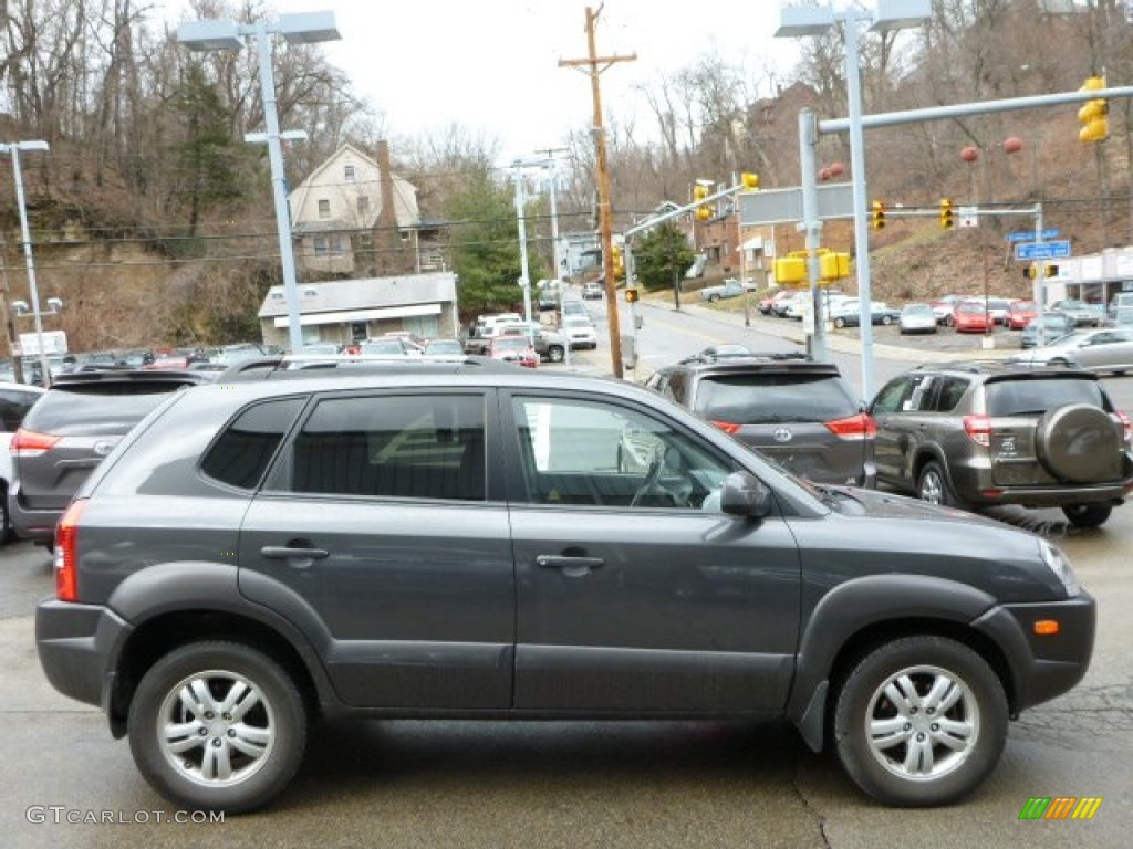 2007 Tucson SE 4WD - Dark Titanium Gray Metallic / Gray photo #10