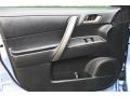 2010 Toyota Highlander Black Interior Door Panel Photo