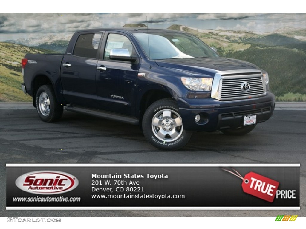 2013 Tundra Limited CrewMax 4x4 - Nautical Blue Metallic / Sand Beige photo #1