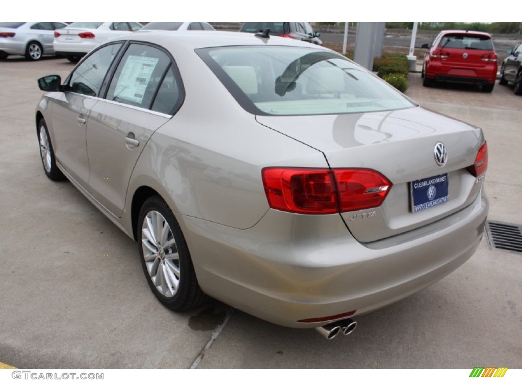 2013 Jetta SEL Sedan - Moonrock Silver Metallic / 2 Tone Black/Cornsilk photo #7