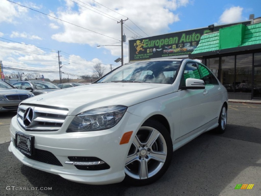 2011 C 300 Sport 4Matic - Arctic White / Black photo #1