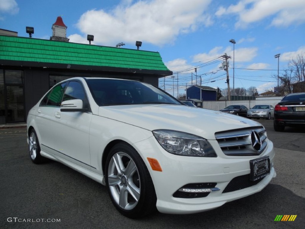 2011 C 300 Sport 4Matic - Arctic White / Black photo #3