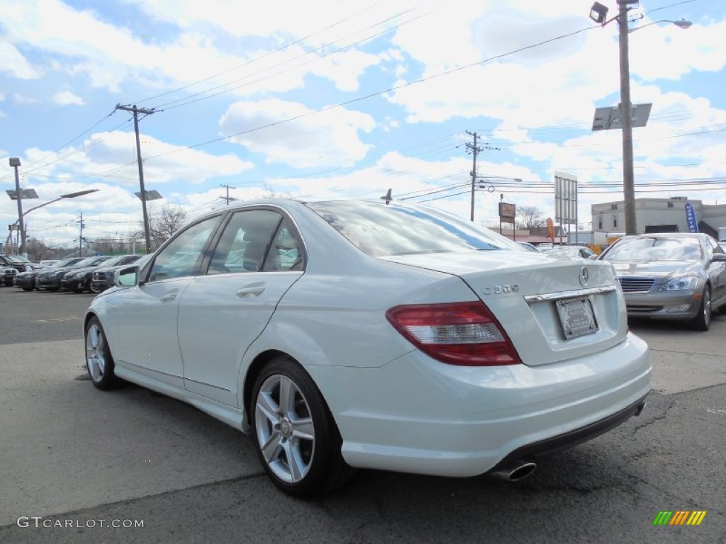 2011 C 300 Sport 4Matic - Arctic White / Black photo #6