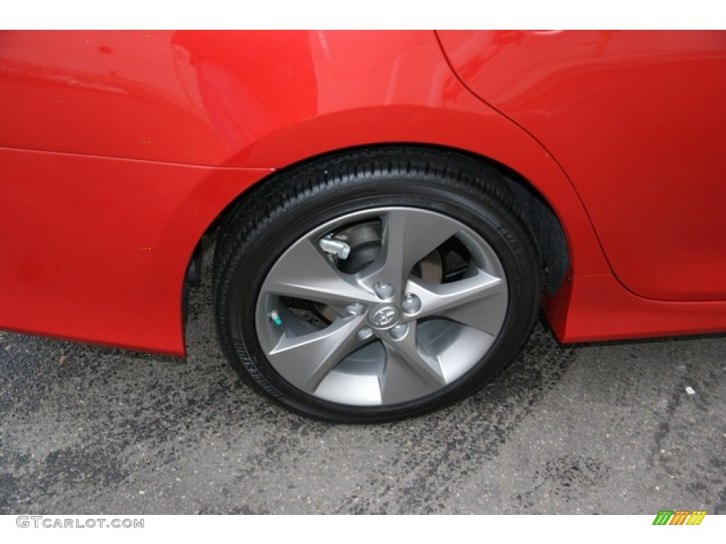 2013 Camry SE V6 - Barcelona Red Metallic / Black/Ash photo #9