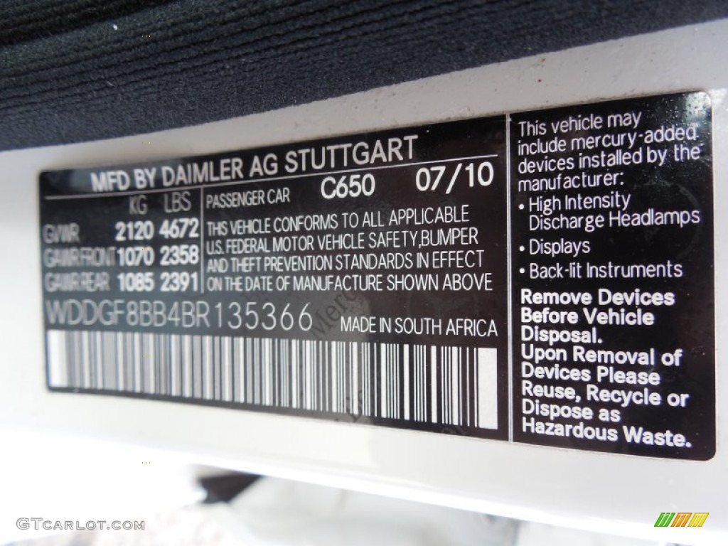 2011 C 300 Sport 4Matic - Arctic White / Black photo #37