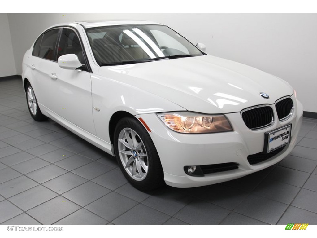 2010 3 Series 328i Sedan - Alpine White / Beige photo #1