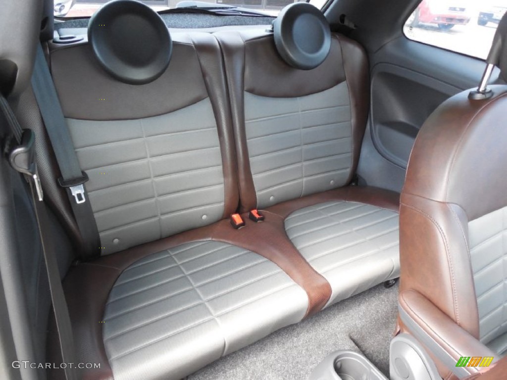 2012 Fiat 500 Sport Rear Seat Photo #79238932