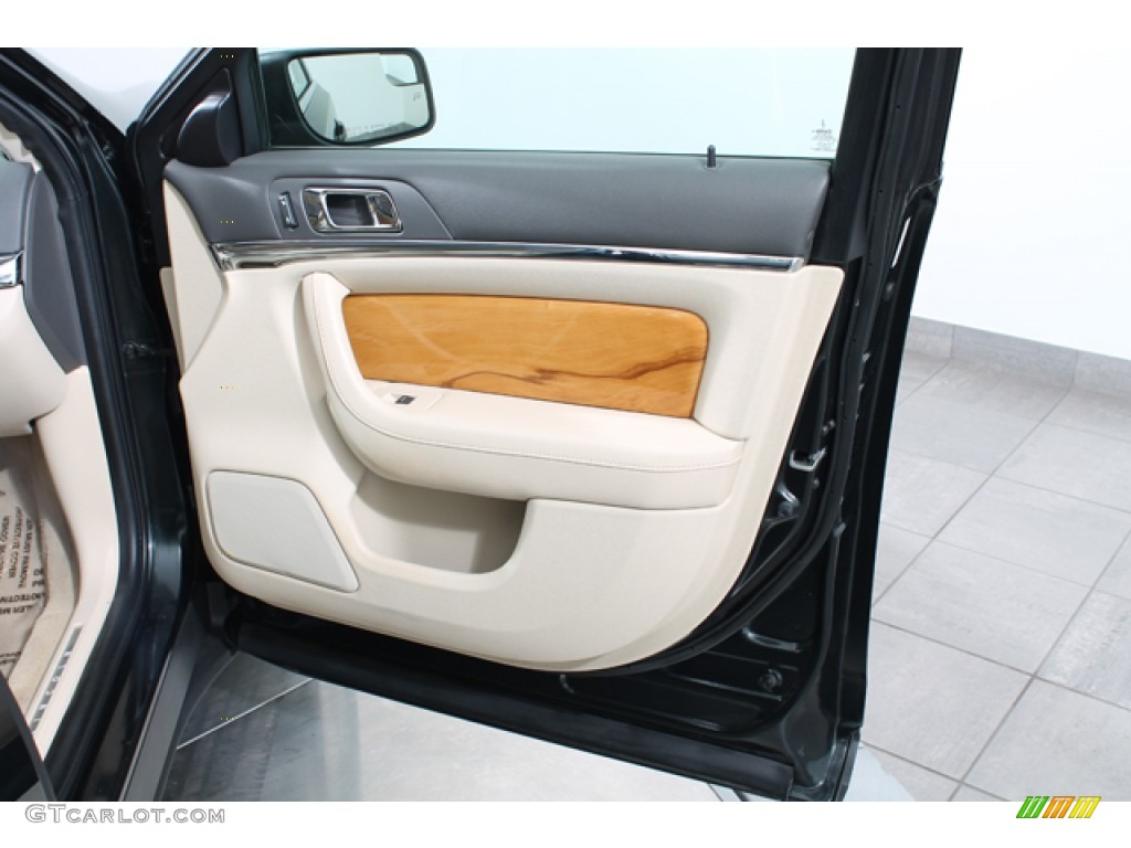 2010 Lincoln MKS EcoBoost AWD Light Camel/Olive Ash Door Panel Photo #79240009