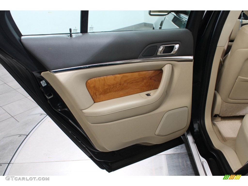 2010 Lincoln MKS EcoBoost AWD Light Camel/Olive Ash Door Panel Photo #79240060