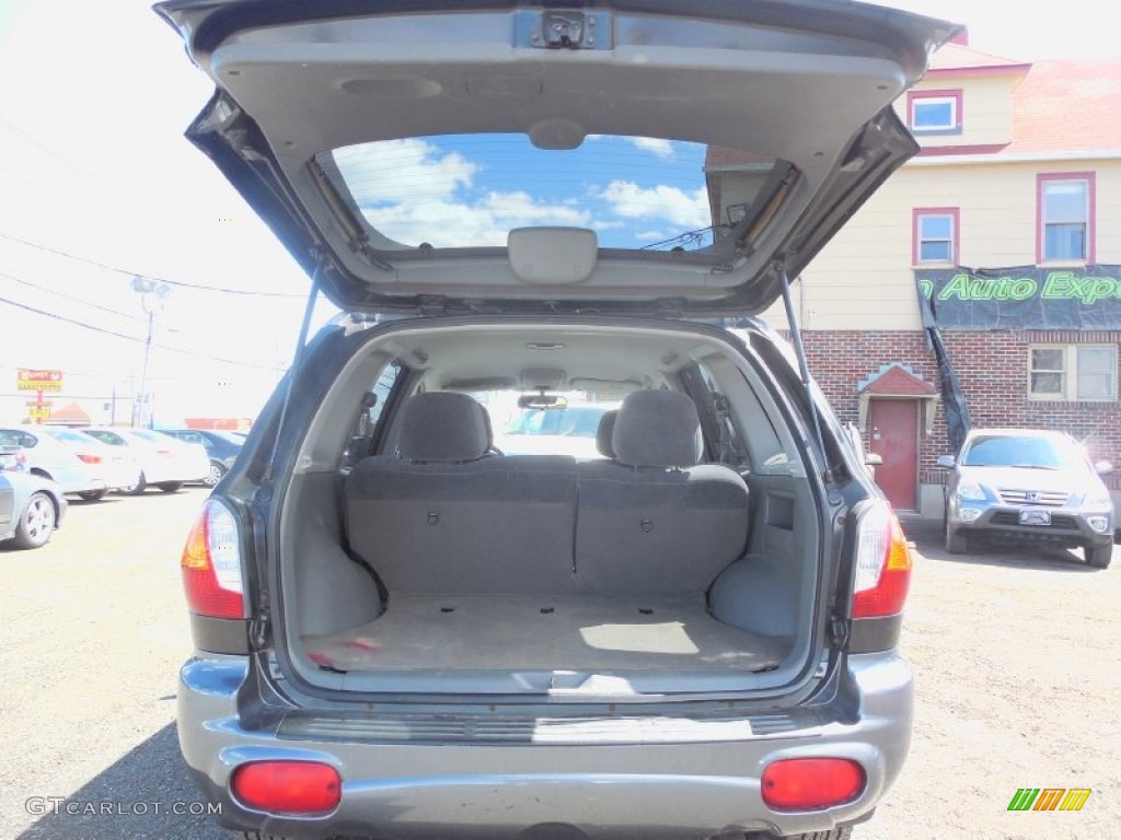 2001 Santa Fe LX V6 4WD - Obsidian Black / Gray photo #31