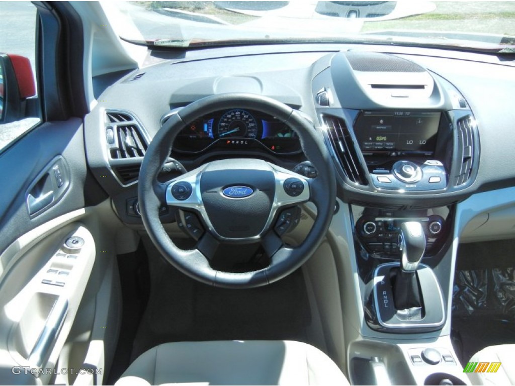 2013 Ford C-Max Energi Medium Light Stone Dashboard Photo #79240741