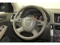 2010 Audi Q5 Cardamom Beige Interior Steering Wheel Photo