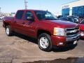 2009 Dark Cherry Red Metallic Chevrolet Silverado 1500 LT Z71 Crew Cab 4x4  photo #2