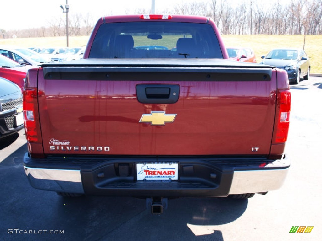 2009 Silverado 1500 LT Z71 Crew Cab 4x4 - Dark Cherry Red Metallic / Ebony photo #6