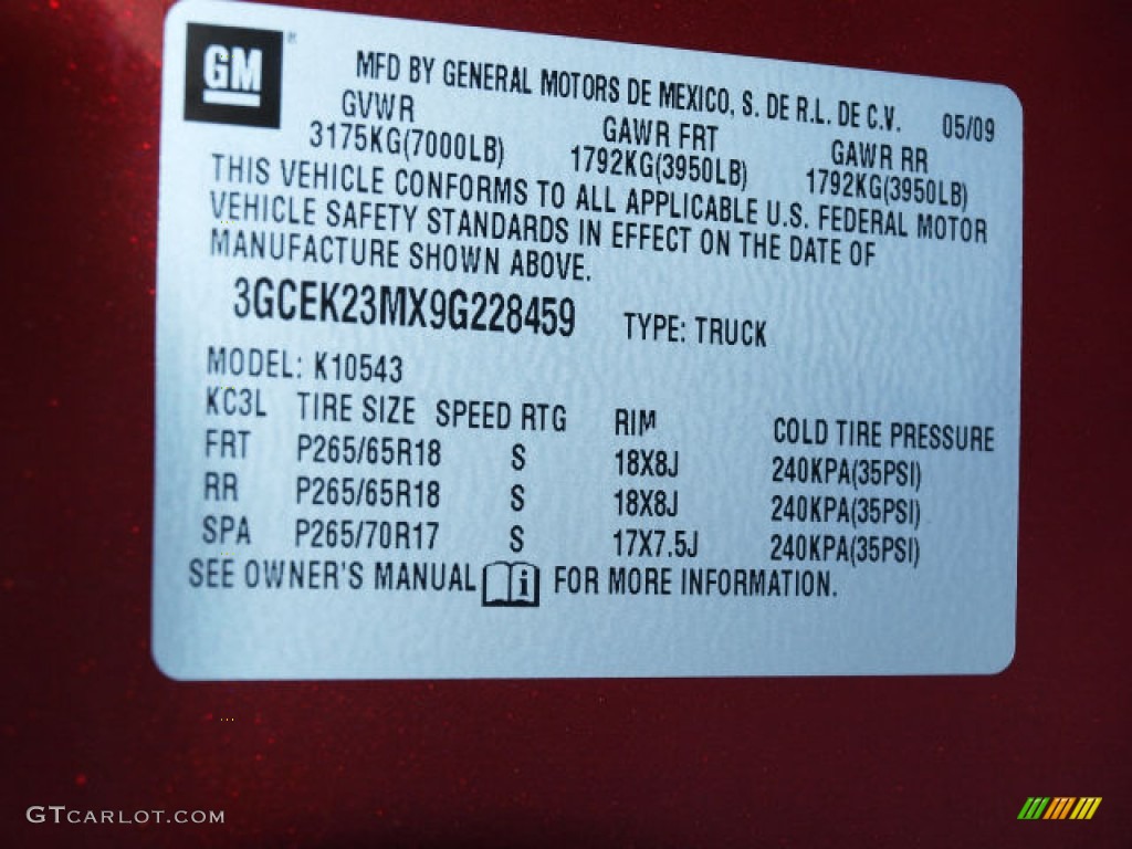 2009 Silverado 1500 LT Z71 Crew Cab 4x4 - Dark Cherry Red Metallic / Ebony photo #17