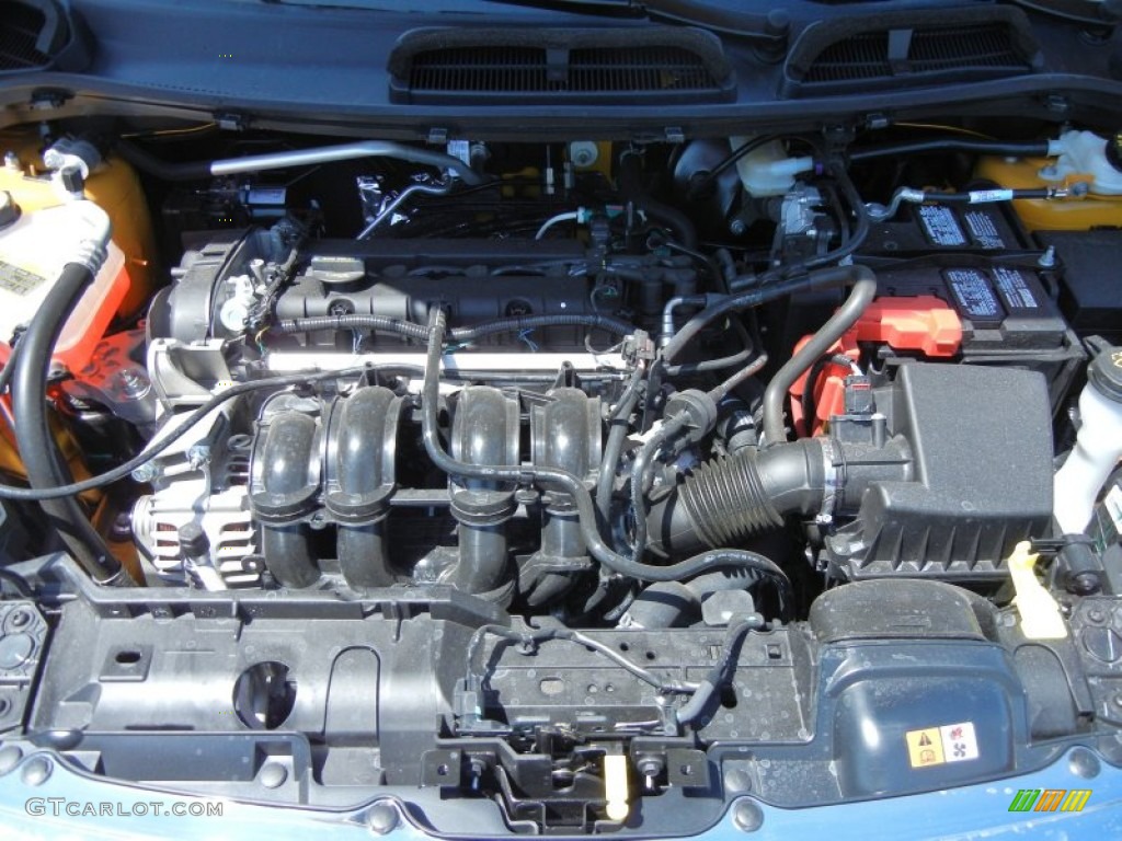 2013 Ford Fiesta Titanium Sedan 1.6 Liter DOHC 16-Valve Ti-VCT Duratec 4 Cylinder Engine Photo #79241620