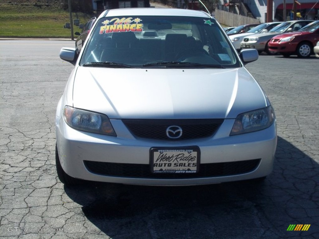 2003 Protege LX - Sunlight Silver Metallic / Gray photo #2