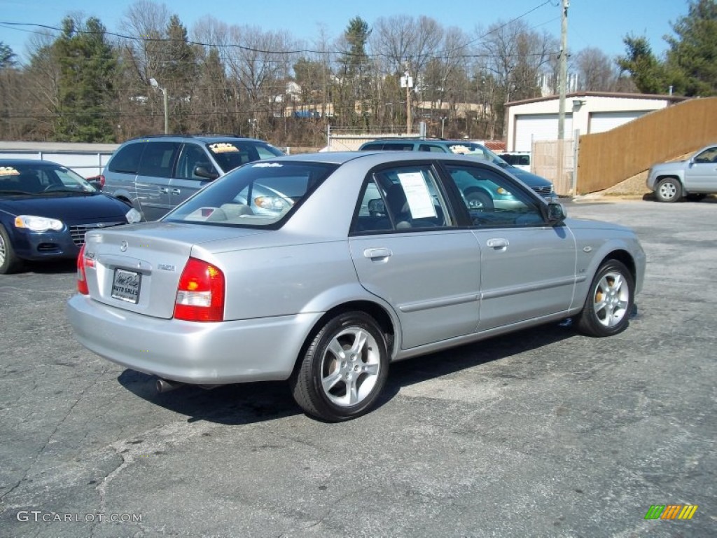 2003 Protege LX - Sunlight Silver Metallic / Gray photo #4