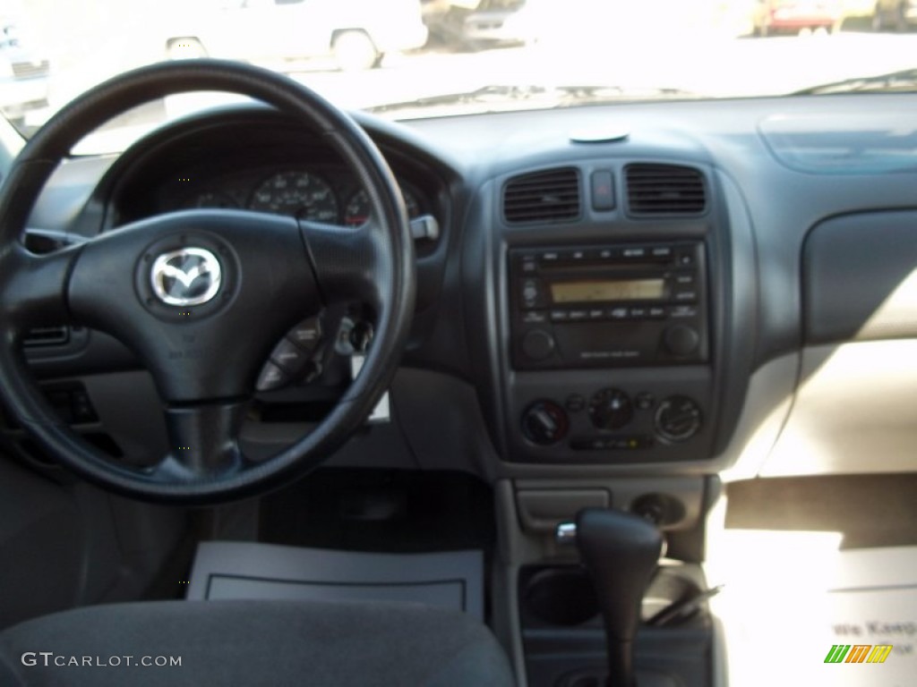 2003 Protege LX - Sunlight Silver Metallic / Gray photo #6