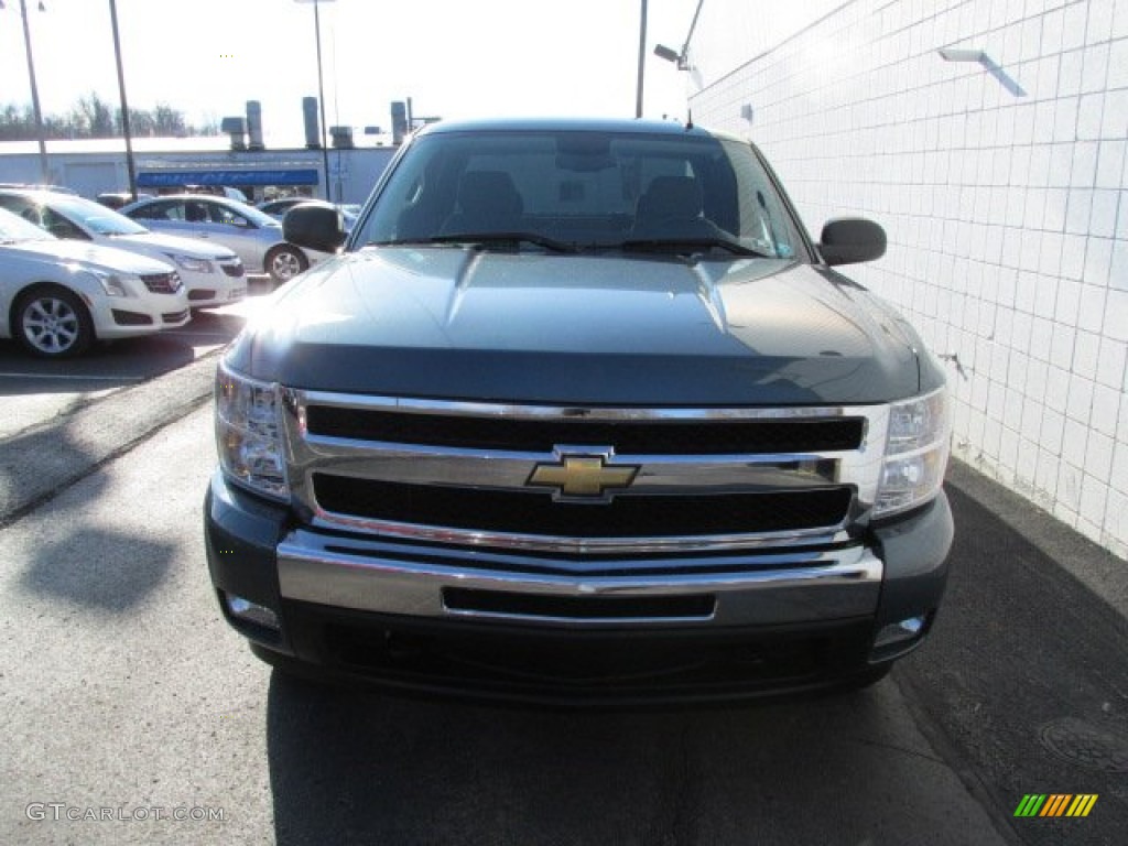 2009 Silverado 1500 LT Extended Cab 4x4 - Blue Granite Metallic / Ebony photo #4