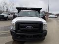 2013 Oxford White Ford F350 Super Duty XL Regular Cab 4x4 Dump Truck  photo #3