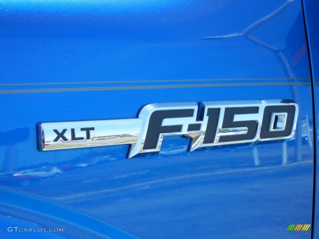 2013 F150 XLT SuperCrew 4x4 - Blue Flame Metallic / Steel Gray photo #5
