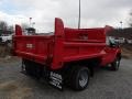 Vermillion Red - F350 Super Duty XL Regular Cab Dually Chassis Photo No. 8