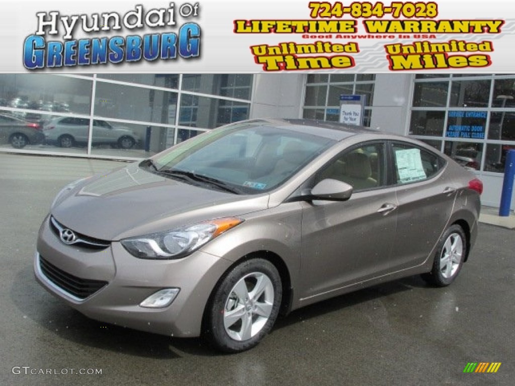 2013 Elantra GLS - Desert Bronze / Beige photo #1