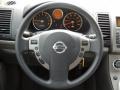 Charcoal 2009 Nissan Sentra 2.0 S Steering Wheel