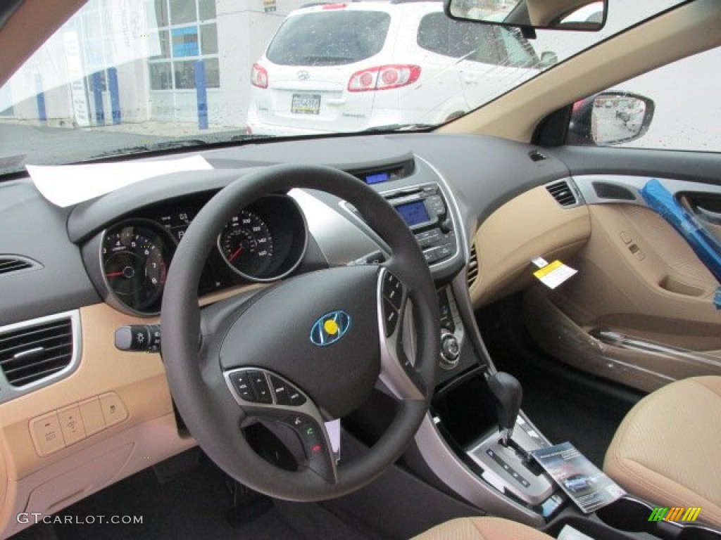 2013 Elantra GLS - Sparkling Ruby / Beige photo #6