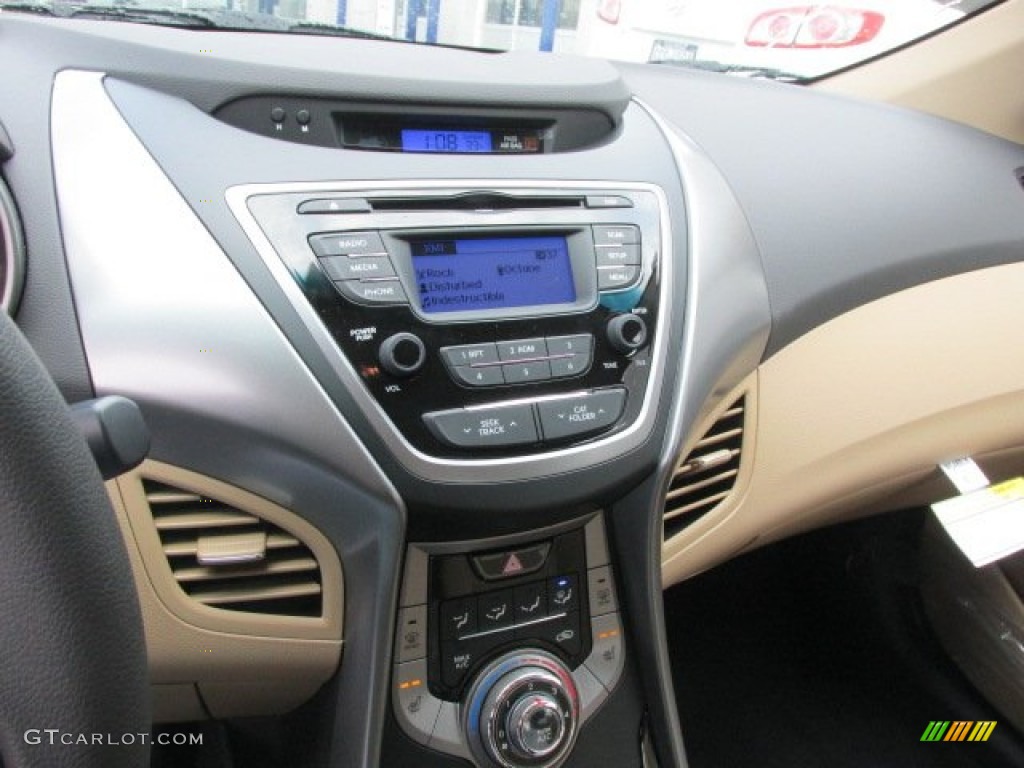2013 Elantra GLS - Sparkling Ruby / Beige photo #8