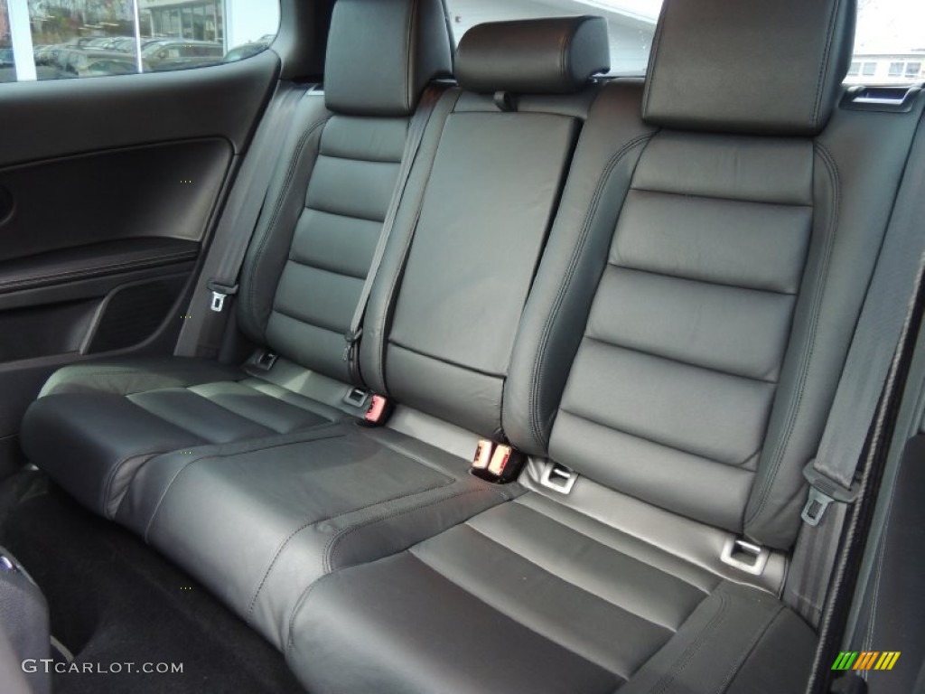 R Titan Black Leather Interior 2012 Volkswagen Golf R 2 Door 4Motion Photo #79247160
