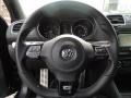 R Titan Black Leather Steering Wheel Photo for 2012 Volkswagen Golf R #79247260