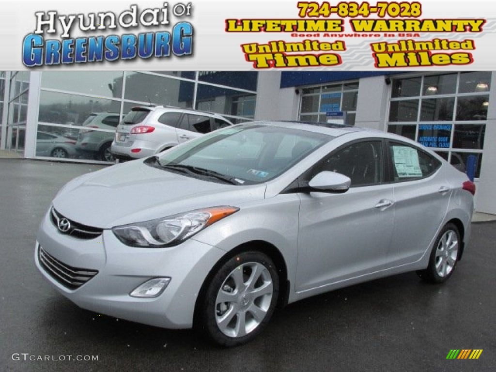 2013 Elantra Limited - Silver / Gray photo #1